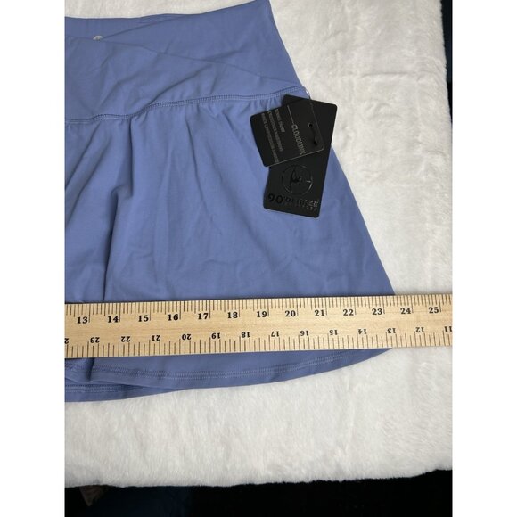NWT 90 Degree Reflex Tennis Skirt  Blue Patterns Ruffle Back Skort Sz XL New - Picture 4 of 10